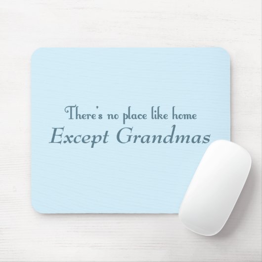 Er is geen plek zoals thuis muismat (Met muis)