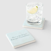 Er is geen plek zoals thuis stenen onderzetter (Zijkant)