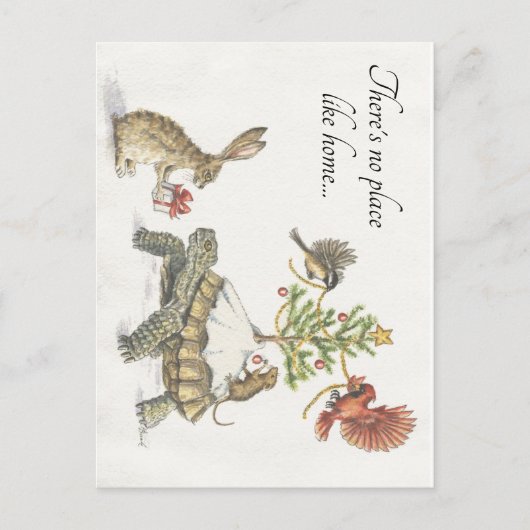 Er is geen plek zoals thuis voor de feestdagen! feestdagenkaart (Voorkant)