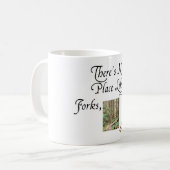 Er is geen plek zoals vorken, WA-Mok Koffiemok (Voorkant links)