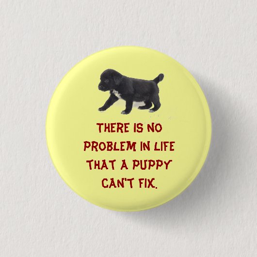 Er is geen probleem in het leven... ronde button 3,2 cm (Voorkant)
