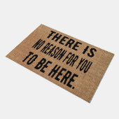 Er is geen reden om hier gepersonaliseerd te zijn deurmat (Schuin)