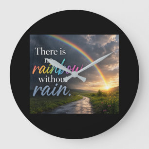 Er Is Geen Regenboog Zonder Regen Grote Klok