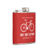 Er is geen slecht weer, alleen slechte kleding heupfles (Rechts)