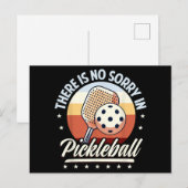 Er is geen sorry in Pickleball Briefkaart (Voorkant / Achterkant)