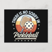 Er is geen sorry in Pickleball Feestdagenkaart (Voorkant)
