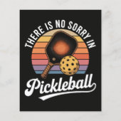 er is geen sorry in pickleball flyer (Achterkant)