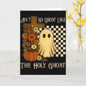 Er is geen spook als de Heilige Geest Christian Ha Kaart (Gele Bloem)