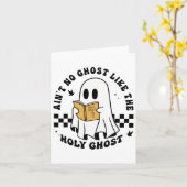 Er is geen spook als de Heilige Geest Grappige chr Kaart (Gele Bloem)