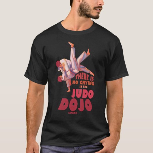 Er is geen sprake van huilen in de judo dojo t-shirt (Voorkant)