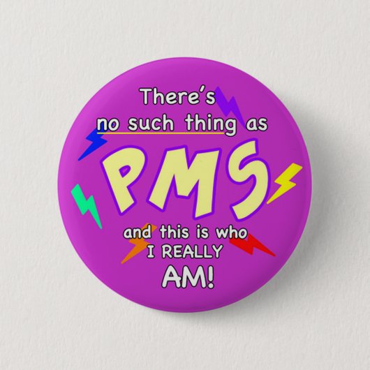 Er is geen sprake van PMS Ronde Button 5,7 Cm (Voorkant)