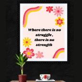 Er is geen strijd, er is geen kracht poster