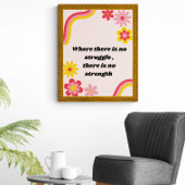 Er is geen strijd, er is geen kracht poster