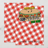 Er is geen substituut voor je cadeaukaarthouder kaart (Voorkant / Achterkant)