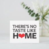 Er is geen Taste zoals thuis Briefkaart (Staand voorkant)
