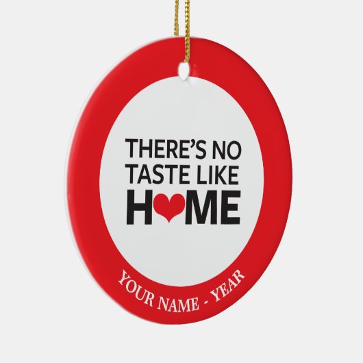 Er is geen Taste zoals thuis Keramisch Ornament (Rechts)