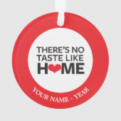 Er is geen Taste zoals thuis Ornament (achterkant)