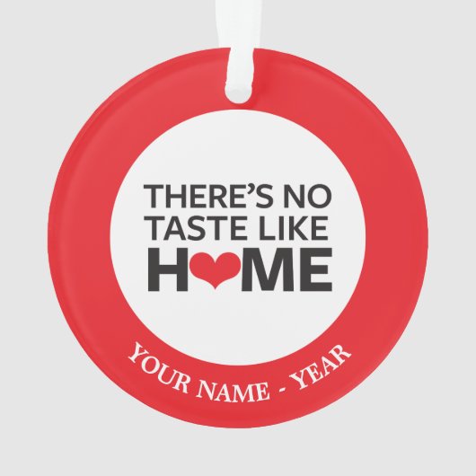 Er is geen Taste zoals thuis Ornament (achterkant)