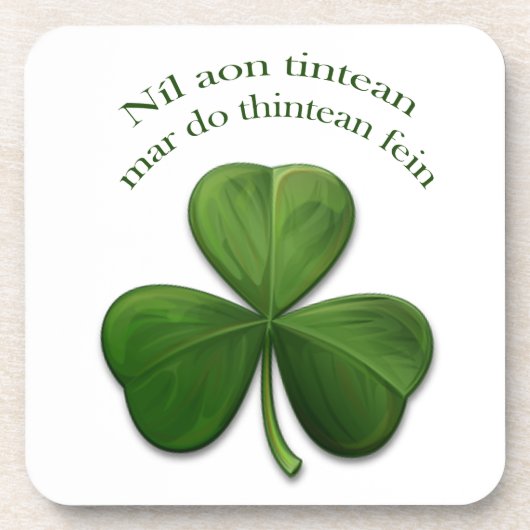 Er is geen thuis drankjes onderzetter (Voorkant)