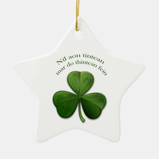 Er is geen thuis keramisch ornament (Voorkant)