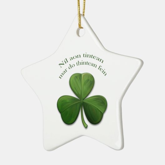 Er is geen thuis keramisch ornament (Links)