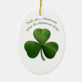 Er is geen thuis keramisch ornament (Voorkant)