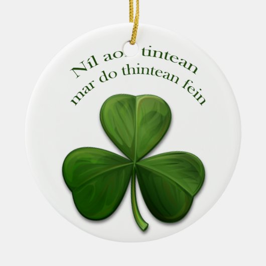 Er is geen thuis keramisch ornament (Voorkant)