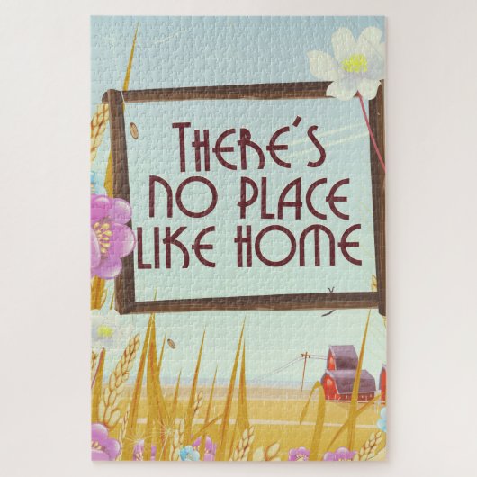 Er is geen thuis. legpuzzel (Verticaal)