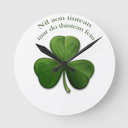 Er is geen thuis ronde klok (Voorkant)