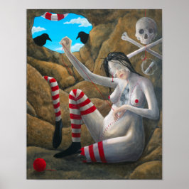 "Er is geen tijd" door Christiane Cegavske Poster