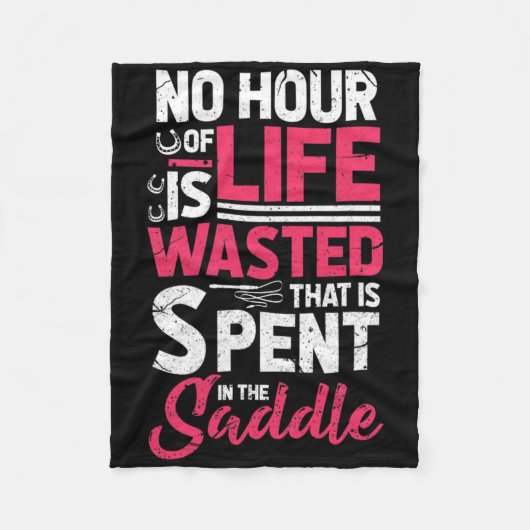 Er is geen uur van het leven verspild dat in het z fleece deken (Voorkant)