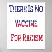 Er is geen vaccin voor racisme poster (Voorkant)