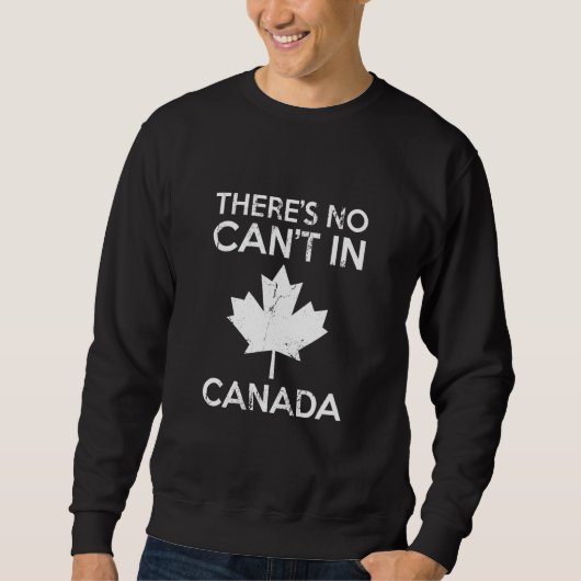 Er is geen verkanting in Canada Day Red Maple Leaf Trui (Voorkant)
