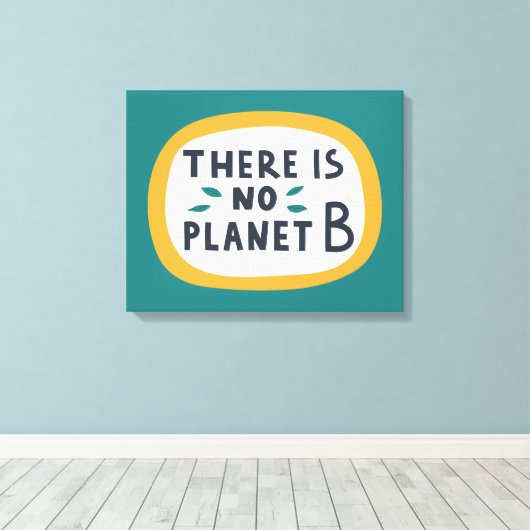 Er is geen vlak B Canvas Afdruk (Insitu (Houten vloer))