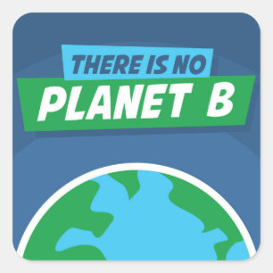 Er is geen vlak B Vierkante Sticker