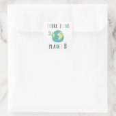 Er is geen vlak B Vierkante Sticker (Tas)