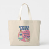 Er is geen wasserette gebeurd Reader Cartoon Wife Grote Tote Bag (Achterkant)