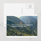 Er is geen weg naar geluk briefkaart (Voorkant / Achterkant)