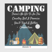 Er is geen WiFi in de Sticker van de Camping van h (Vel)