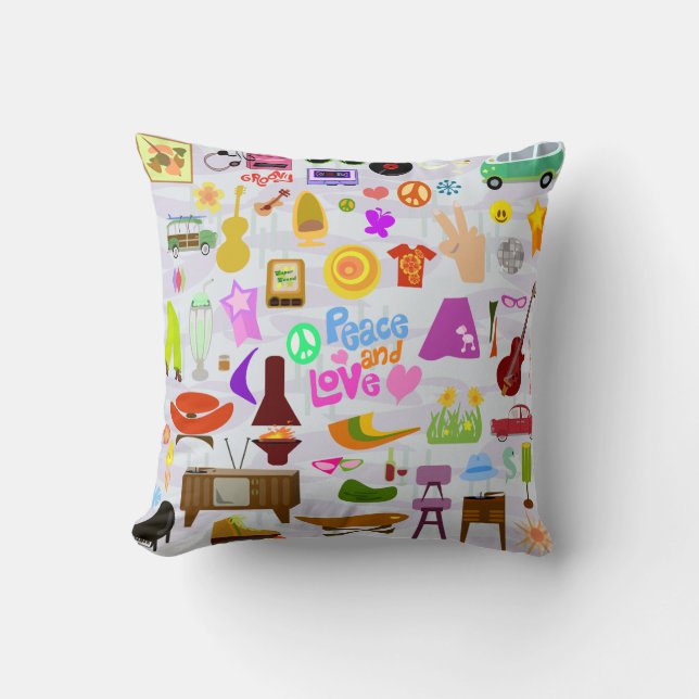 Er is genoeg Retro Stuff Kussen (Voorkant)
