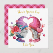 Er is Gnome One zoals jij Valentijn Gnomen. Feestdagenkaart (Voorkant / Achterkant)