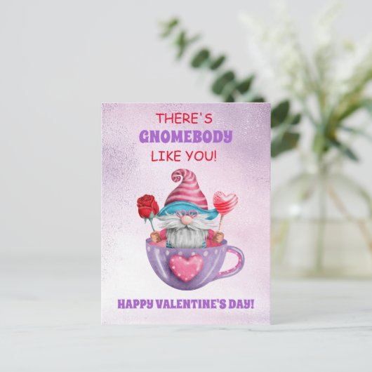 Er is Gnomebody zoals jij Valentijnsdag Briefkaart (Staand voorkant)