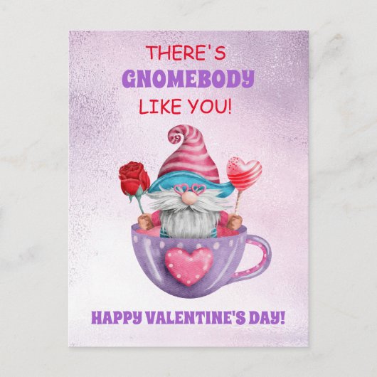 Er is Gnomebody zoals jij Valentijnsdag Briefkaart (Voorkant)