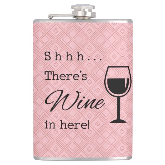 Er is hier een Roos driehoek gepatenteerd Heupfles (Voorkant)