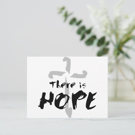 Er is hoop briefkaart (Staand voorkant)