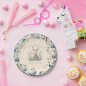 Er is iemand onderweg papieren bordje (Feest)