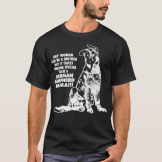 Er is iemand speciaal nodig om een Duitse herder t T-shirt