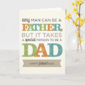 Er is iemand speciaal voor nodig om een vader Kaar Kaart (Gele Bloem)