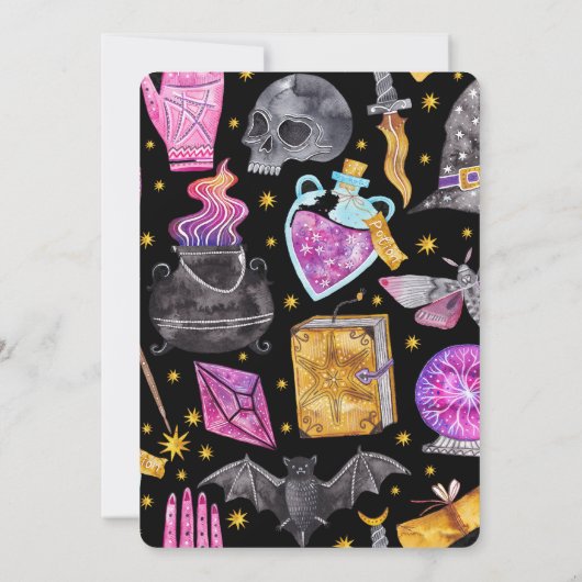 "Er is iets aan de hand" Leuke Halloween-feestje Kaart (Achterkant)