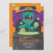 Er is iets aan de hand op Halloween Invitation Kaart (Voorkant / Achterkant)